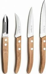 AMEFA Súprava nožov 4 ks, prírodné drevo