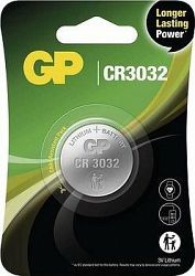 GP Lítiová gombíková batéria CR3032, 1 ks
