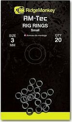 RidgeMonkey RM-Tec Rig Rings Small 3 mm 20 ks
