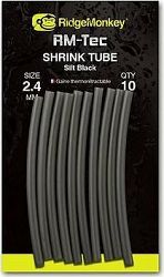 RidgeMonkey RM-Tec Shrink Tube 2,4 mm Silt Black 10 ks