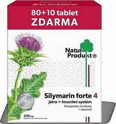 Silymarin 250 mg + vitamín D3 80 + 10 tabliet