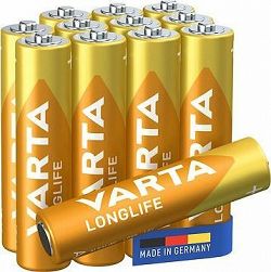 VARTA alkalická batéria Longlife AAA 12 ks