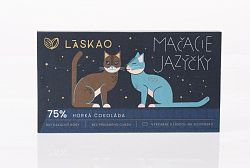 LASKAO Mačacie jazýčky 75 % horká čokoláda 80 g