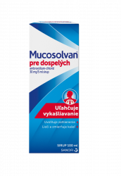 Mucosolvan pre dospelých sir. 1 x 100 ml/600 mg