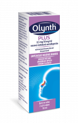 Olynth Plus 0.5 mg/50 mg/ml nosová roztoková aerodisperzia aer.nao. 1 x 10 ml