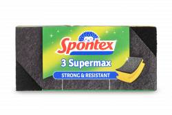 Spontex 3 Supermax molitanové hubky na riad 3 ks tvarované s ochranou nechtov