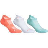 ARTENGO Športové ponožky RS 500 nízke 3 páry ružové, biele a zelené 39/42