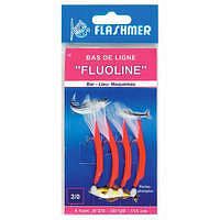 FLASHMER Nadväzec Fluoline so 4 háčikmi č. 2/0 na morský rybolov 2/0