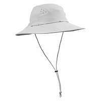 FORCLAZ Dámsky trekingový klobúk Trek 500 s ochranou proti UV svetlosivý ŠEDÁ 60-62cm