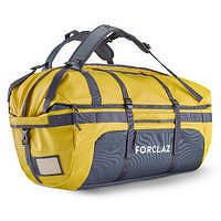 FORCLAZ Trekingová taška Extend od 80 do 120 litrov žltá OKROVÁ 80 LITROV