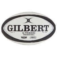 GILBERT Lopta na rugby GTR 4000 veľkosť 5 čierna BIELA 5