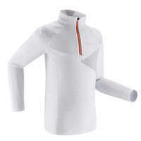 INOVIK Hrejivé detské tričko s dlhým rukávom XC S TS 100 biele BIELA 123-130cm 7-8R