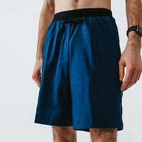 KALENJI Pánske bežecké šortky Dry+ 2 v 1 so všitými boxerkami modré MODRÁ M