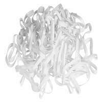 KERBL Jazdecké gumičky zo silikónu biele