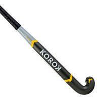 KOROK Hokejka pre pokročilých dospelých hráčov 30% karbón Low Bow FH530 sivo-žltá ŠEDÁ 36.5