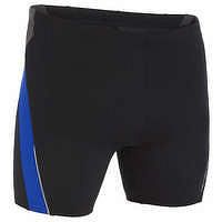 NABAIJI Pánske boxerkové plavky 500 čierno-modré ČIERNA 46