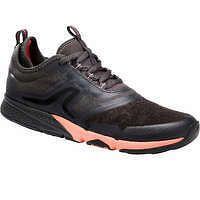 NEWFEEL Dámska obuv WaterResist na športovú chôdzu sivo-koralová ŠEDÁ 38