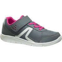 NEWFEEL Detská obuv na športovú chôdzu sivo-ružová ŠEDÁ 30