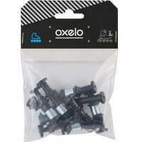 OXELO Balenie 8+2 skrutiek, 8 podložiek, 16 vonkajších plastových rámov, osky 8 mm