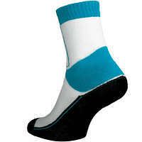 OXELO Detské ponožky Play do kolieskových korčúľ modro-biele MODRÁ 31/34.