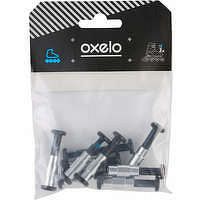 OXELO Súprava skrutiek 8+1 a 8 dištančných podložiek na plastový rám, osky 6 mm
