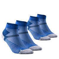 QUECHUA Turistické polovysoké ponožky MH500 2 páry modro-sivé MODRÁ 39/42
