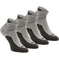QUECHUA Turistické polovysoké ponožky NH500 2 páry čierno-sivé ŠEDÁ 35/38.