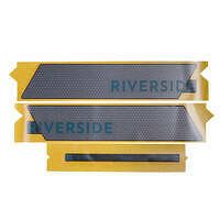 RIVERSIDE Nálepka na batériu Riverside 500E sivo-zelená