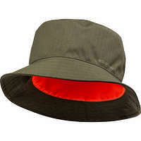 SOLOGNAC Obojstranný poľovnícky klobúk nepremokavý oranžovo-zelený KHAKI 58