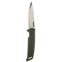 SOLOGNAC Poľovnícky nôž s pevnou čepeľou Sika 100 10 cm zelená rukoväť ZELENÁ