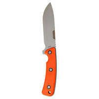SOLOGNAC Poľovnícky nôž s pevnou čepeľou Sika 130 13 cm oranžová rukoväť ORANŽOVÁ