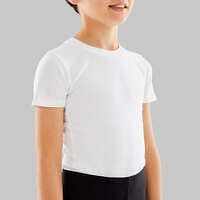 STAREVER Chlapčenské tričko s krátkym rukávom na balet biele BIELA 12 ROKOV