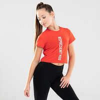 STAREVER Dievčenské tričko na moderný tanec červené ORANŽOVÁ 6 ROKOV
