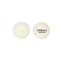 URBALL Gumená loptička (pelota) Pala GPB 500 biela so žltou bodkou