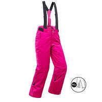 WEDZE Detské lyžiarske nohavice PNF 500 hrejivé a nepremokavé ružové RUŽOVÁ 10 - 12 ROKOV